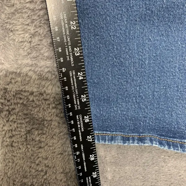 Gloria Vanderbilt Boyfriend Jeans Women 12 Blue Mid Rise Straight‎ Relaxed CDGVB - Image 4