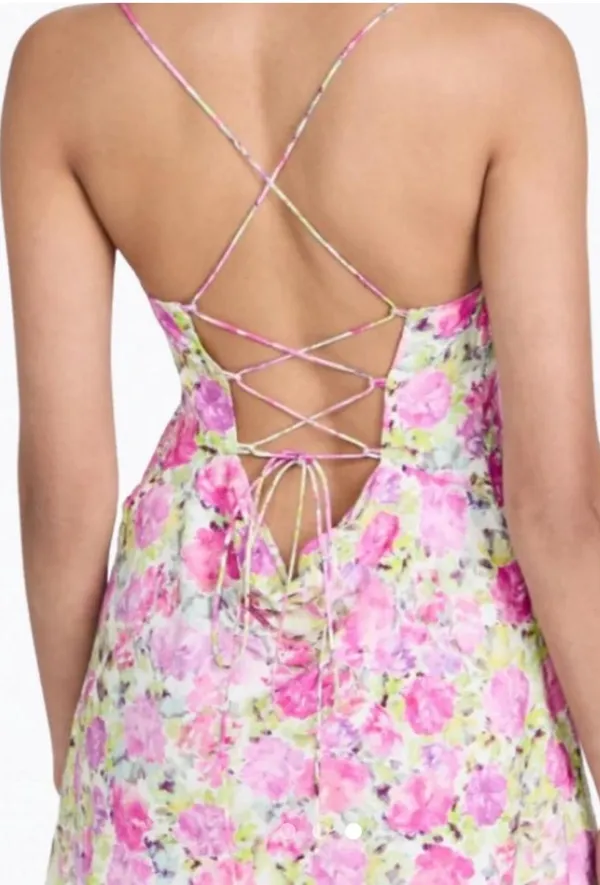 For Love & Lemons Mini Dress Floral - Image 2