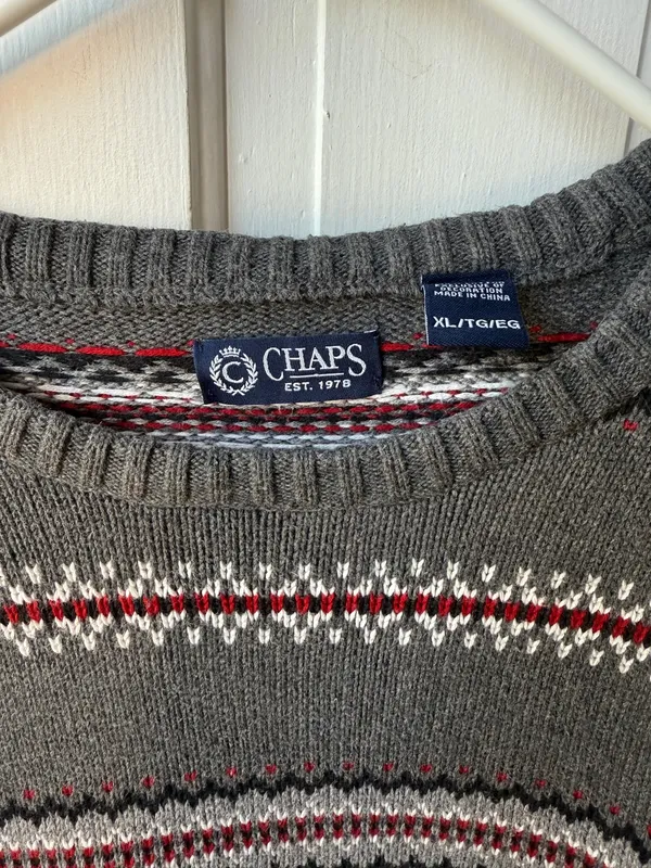 Chaps Men’s Chunky Sweater - Image 2