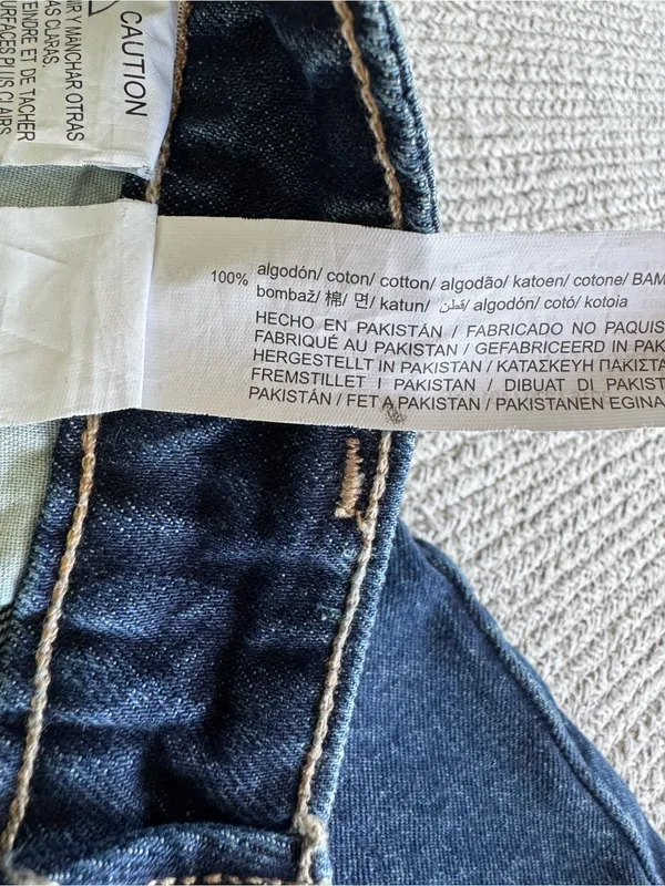 Zara Dark Rinse Blue Denim Pleated Mini Skirt Size XS - Image 5