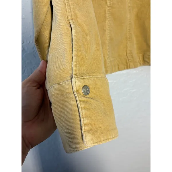 Vtg Y2K Live A Little Corduroy Beige Jacket Gilmore Girls Phoebe Sz M - Image 4