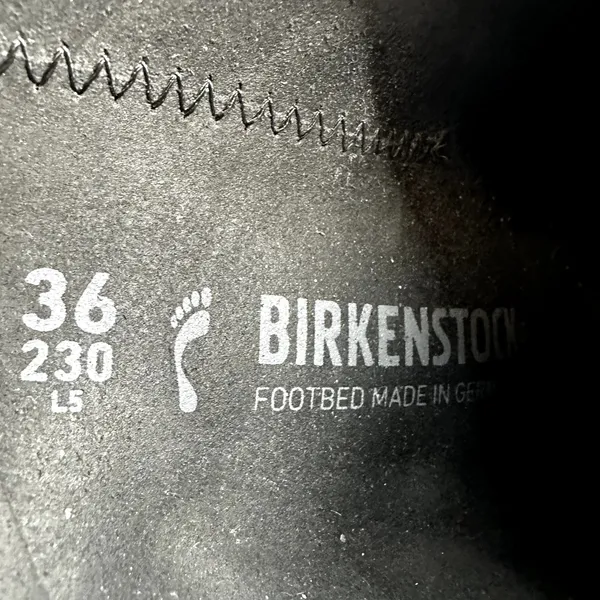 Birkenstock Buckley Clogs Moccasin Suede Cork Adjustable Buckle Black 5 - Image 7