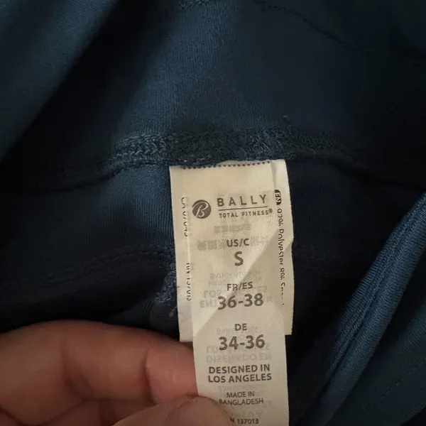Bally Total Fitness Ultra High Rise Jogger Legging Teal Athleisure Size‎ Small - Image 5