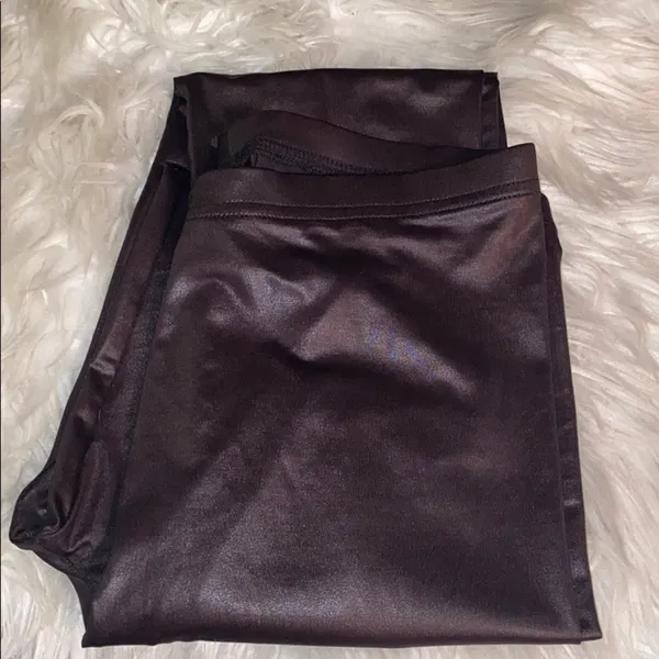 ✨ H&M Brown Imitation leather leggings✨ - Image 2