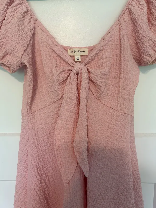 See You Monday Pink mini dress - Image 3