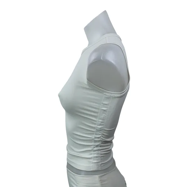 Lululemon Women's White Sleeveless Crew Neck Crop Yoga Athletic Tank Top Size S - Image 2