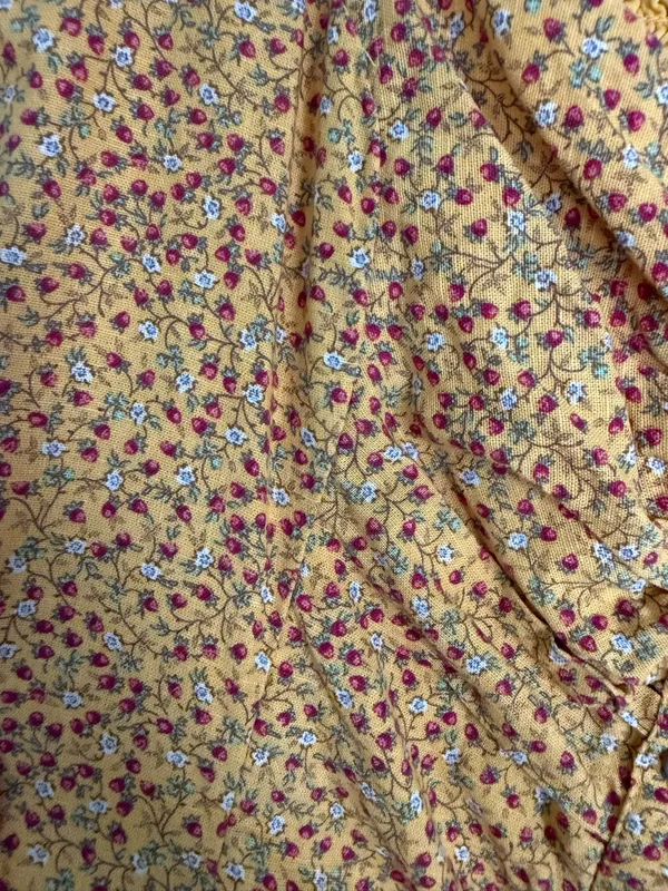 Urban Outfitters Dress Mini Floral Yellow - Image 2