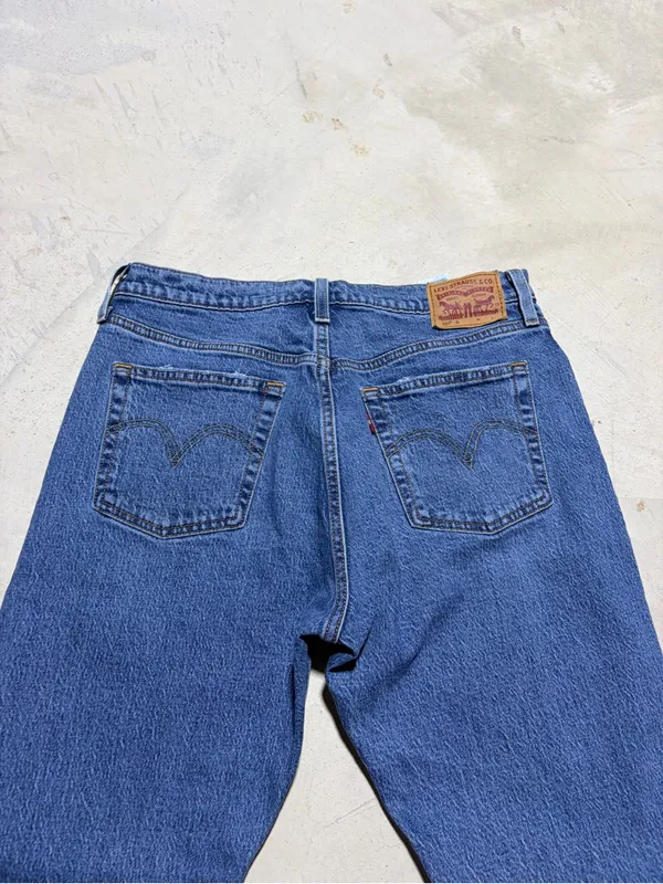 Levi's 501 Classic Blue Denim Jeans W29 L M28 - Image 6