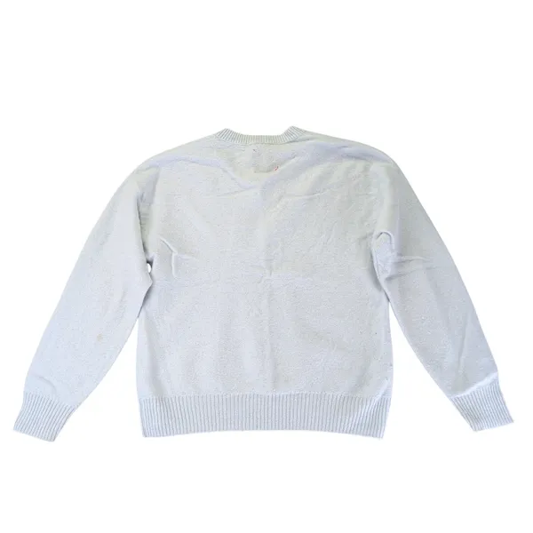 NAADAM 100% Cashmere Crew Neck Sweater Light Blue‎ Size Medium STAINS - Image 2