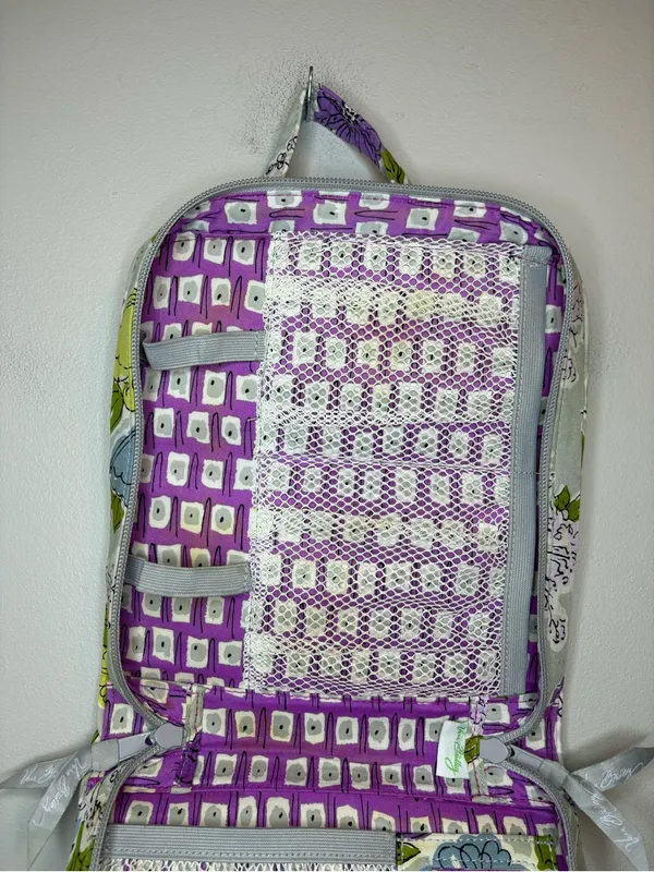 Vera Bradley Watercolor Tech Organizer Floral Quilted Travel Electronics Case - Image 8
