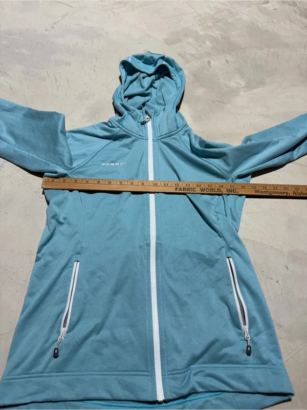 Mammut Women's blue Hooded Full-Zip sweatshirt medium - Image 2