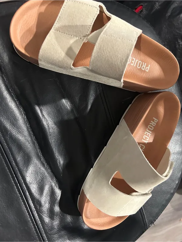 Project Slide Sandals in Light Taupe - Image 10