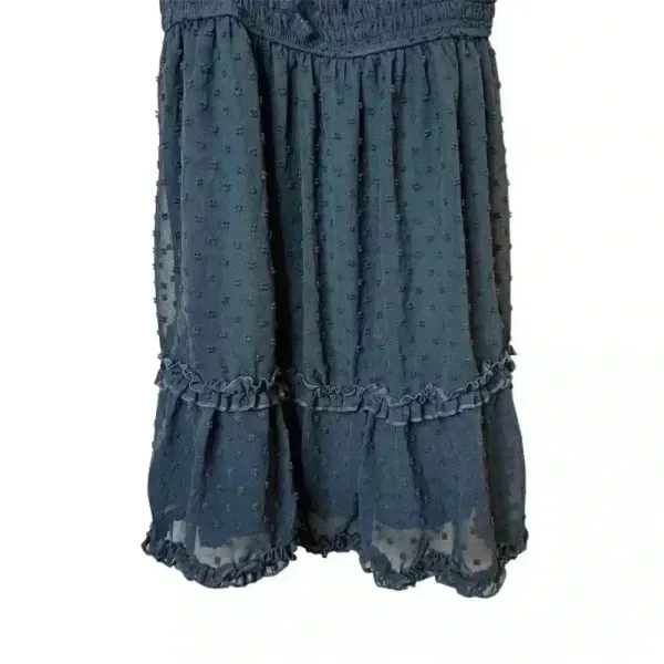 Altar'd‎ State Women's M Blue Swiss Dot Tiered Mini Dress Sleeveless babydoll - Image 5