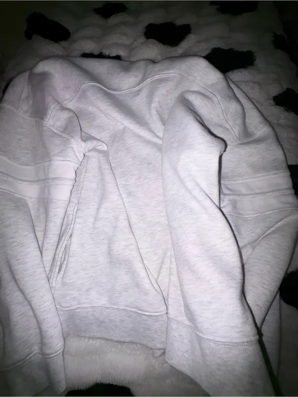 Danskin Light Gray Pullover Hoodie Sweater - Image 2