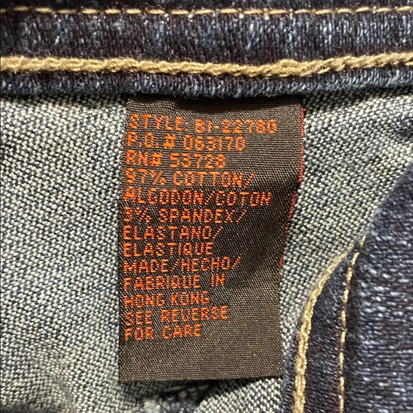 DOLLHOUSE Y2K Vintage Denim Low Rise Flare Jeans Size 7 - Image 10