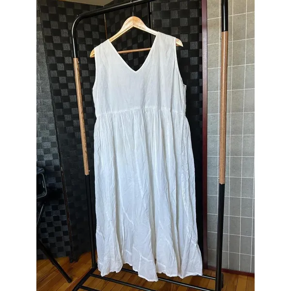 Vintage Maxi Dress 90s Iridescent Embroidered Cottagecore Whimsical Fairy Grunge - Image 4