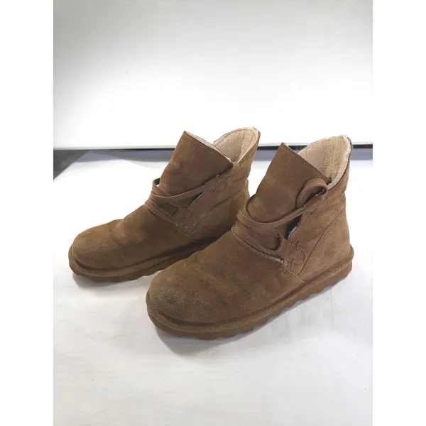 Bearpaw Zora Hickory Suede Ankle Boots Brown Wool Lining 2131W-20RA Womens 9 - Image 9