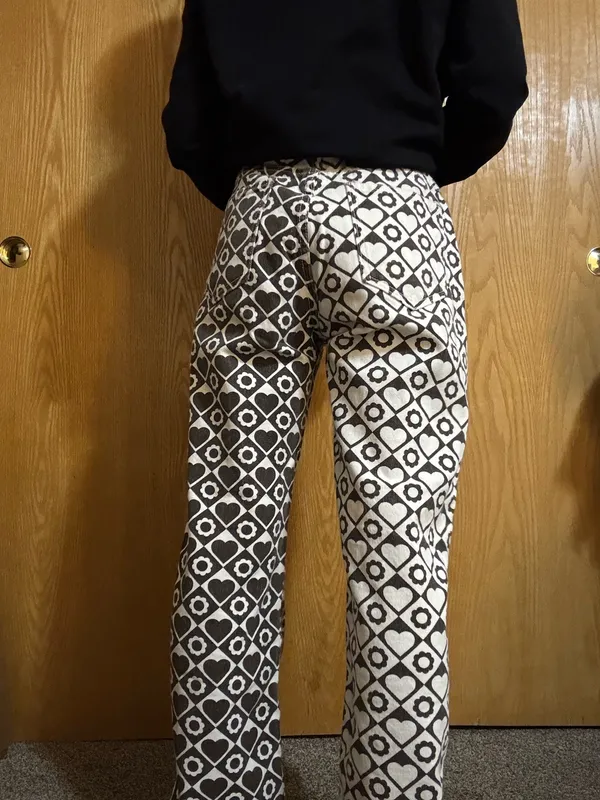 Multicolor Floral Jeans Multiple Size M - Image 2