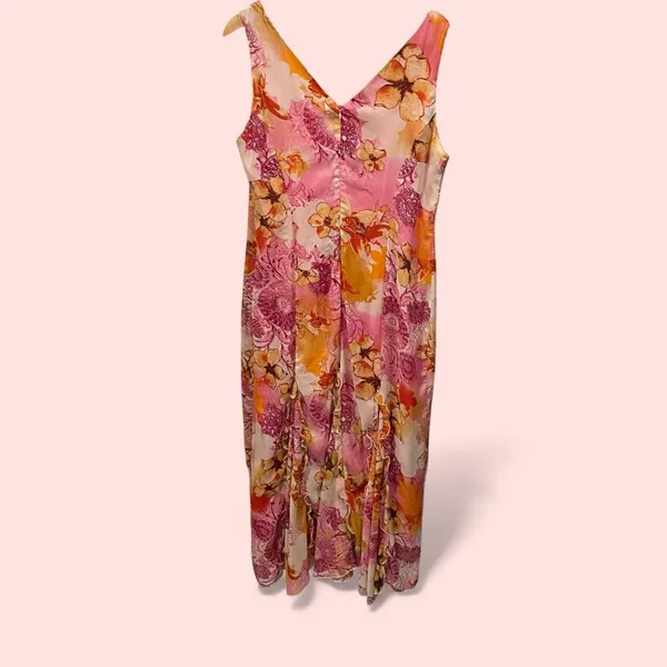 Stunning Y2K style maxi ruffle moonwillow mermaid fairy dress v neck Edas Italia - Image 4