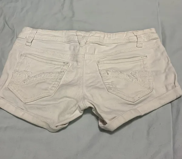 Vanilla Star Jeans White Denim Shorts - Image 2