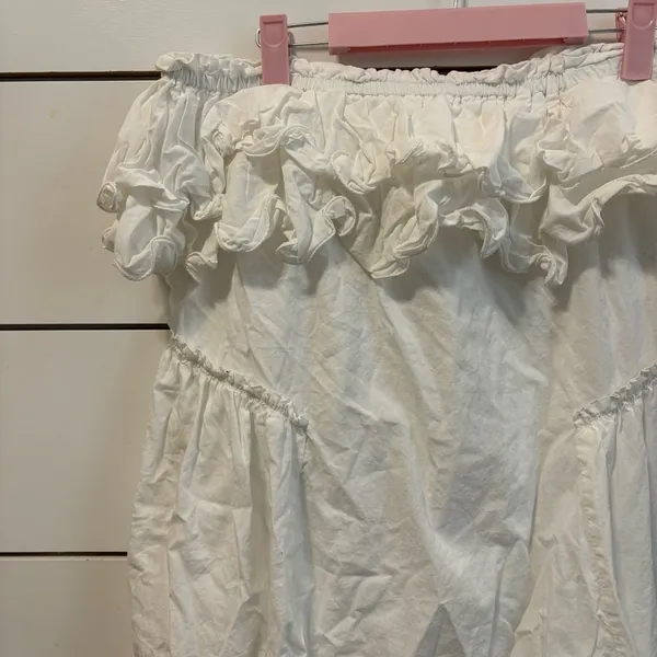 Free People Have A Thing For You White Strapless Mini Dress - Image 7