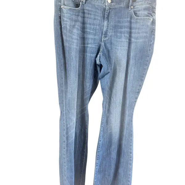White House Black Market Light Blue Flare Jeans - Image 2
