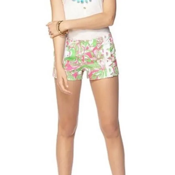Lilly Pulitzer Liza Shorts in Hotty Pink Forgot My Trunks Pattern Women’s Size 4 - Image 7
