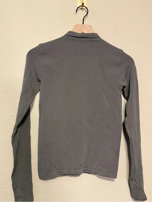 Lululemon Lab Seamless Wool Blend Long Sleeve Shirt Top Size 4 Green - Image 6