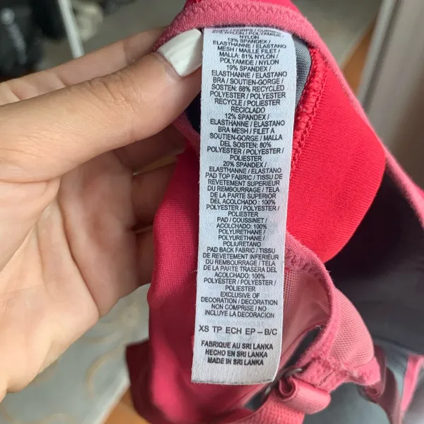 Nike | Full Support Sports Bra Pink XS Swoosh - Image 4