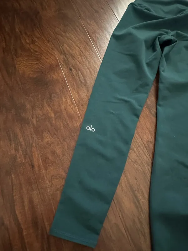 Alo Green Yoga Leggings - Image 2