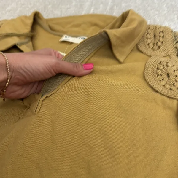 NEW NWT We The Free Olivia Tunic antelope brown long sleeve collared pullover - Image 9