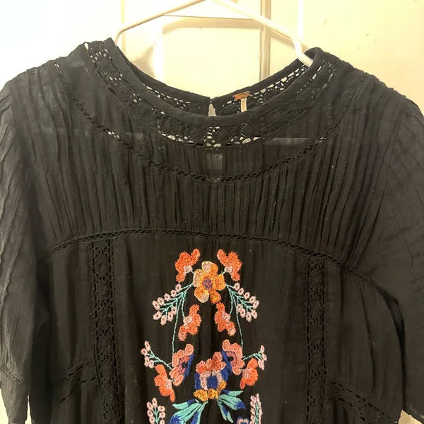 free people black floral dress - Image 2