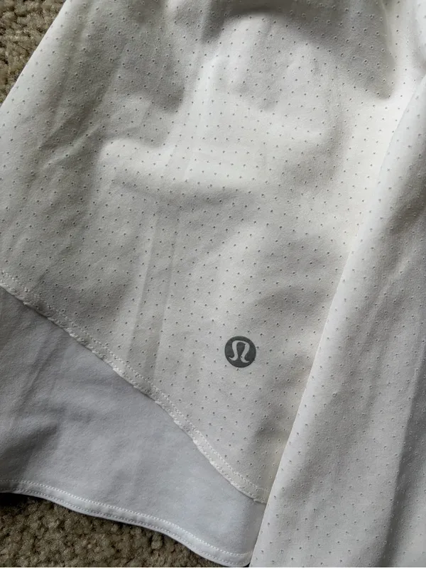 Lululemon women’s active court rival high rise white wear tennis skirt size 10 - Image 10