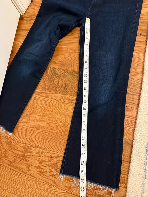 MOTHER Denim Jeans The Hustler Ankle Fray size 26 - Image 5