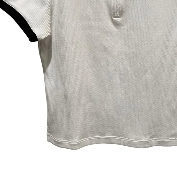 Ellesse Short Sleeve Polo Tee Shirt Golf Tennis White Size Medium - Image 2