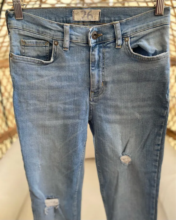 Free People We The Free Great Heights Frayed Skinny Jeans Size 26 - Image 4