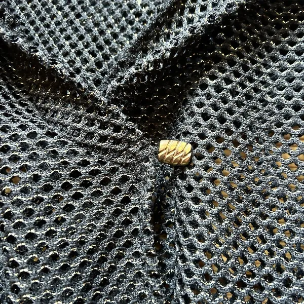 VTG 90s Catalina Black/Gold Mesh Hoodie Top Indie Punk Goth Grungefairy Witchy - Image 4