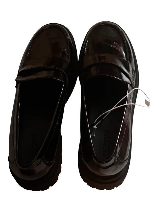 Old Navy Chunky Heel Women's Black Penny Loafers Size 8 New With Tag - Image 8