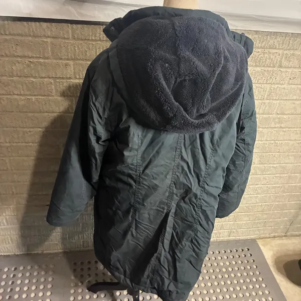 Universal Thread Womens Water Resistant Hooded Parka Jacket Winter‎ Large - Image 4