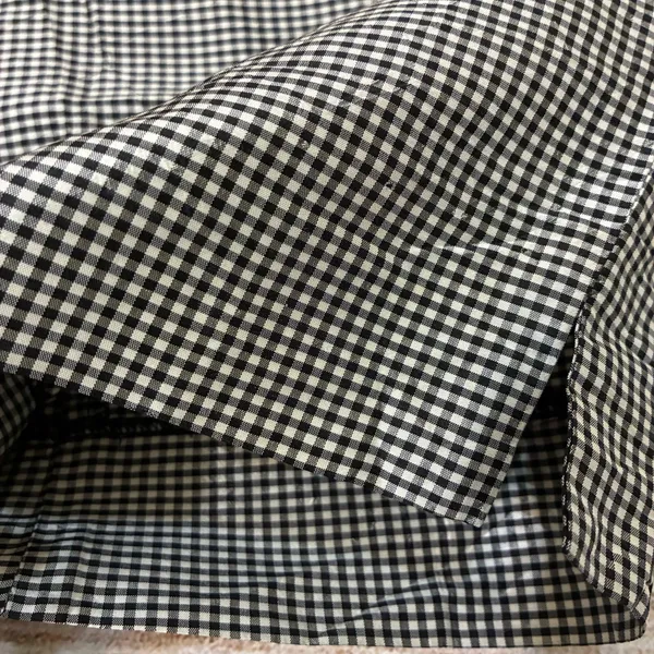 Anne Klein Women’s Gingham Ankle Pants Size 6 High Waist 100% Silk - Image 8