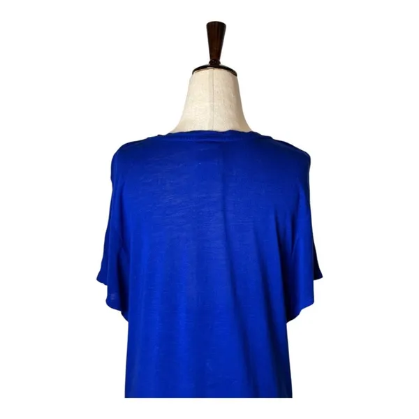 Anthropologie Dolan Left Coast Dress Women Small Blue High Low Tunic Preppy‎ - Image 4