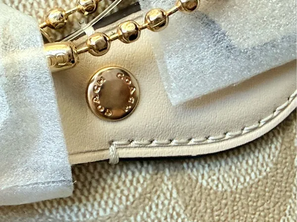 NWT Coach Rowan Satchel Bag in Blocked Signature Canvas-Light Khaki Multi CH486 - Image 6