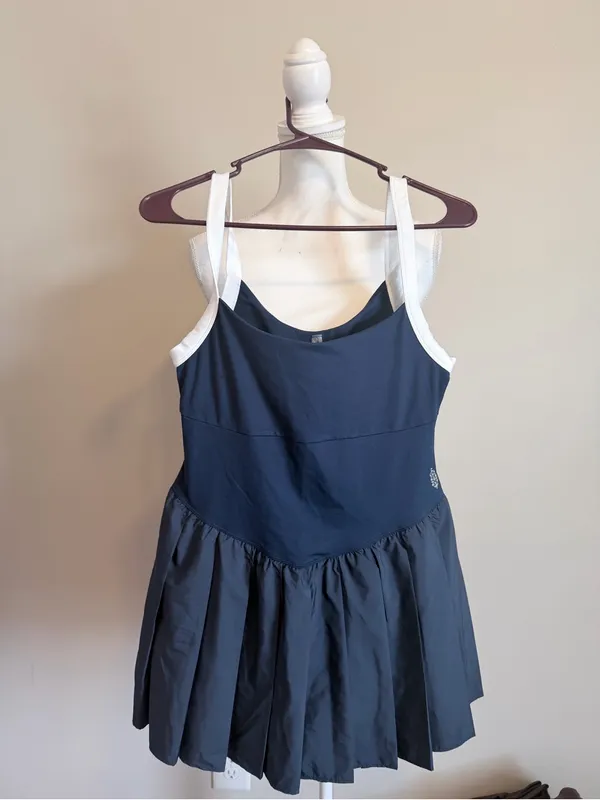 Free People Movement Swing of Things Color block Tennis Dress size large NWOT - Image 6