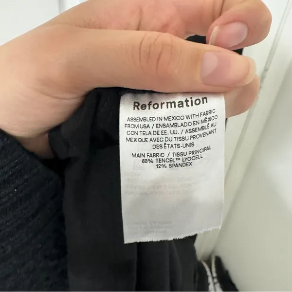 REFORMATION Harlyn Knit Dress black Size S - Image 7