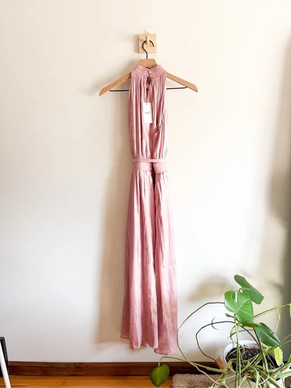 New O.T.P. Caralyn Satin Midi Dress Size S - Image 5
