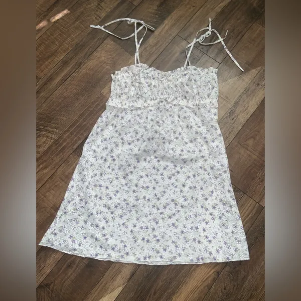 Lavender fields nwt for love & lemons sparkle lace dress L $145 fall coquette - Image 4