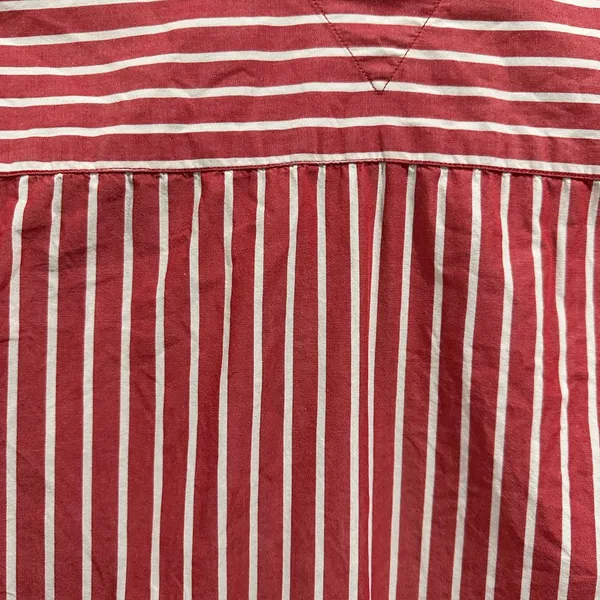 Tommy Hilfiger button down shirt red and white stripe size 6 - Image 6
