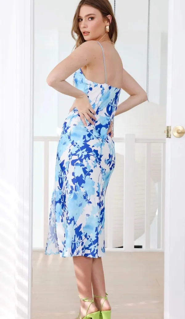 Hello Molly Atlantis Lost Midi Dress Blue - Image 3