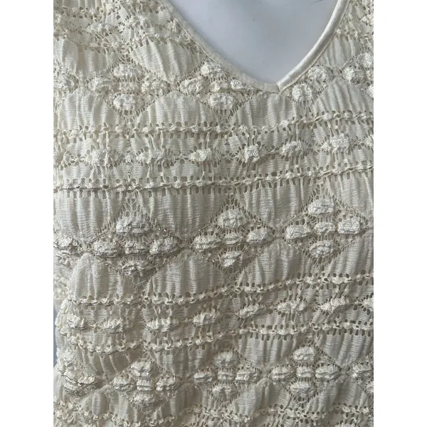 Worthington Vtg 90s Cottagecore top PM yellow popcorn Textured rustic western boho fairy - Image 5