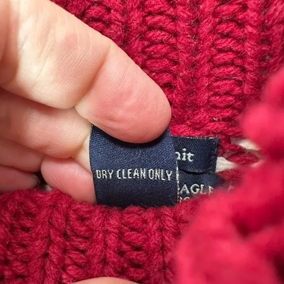 American Eagle Outfitters Hand Knit Lambswool Fair Isle Turtleneck‎ Sweater - Image 5